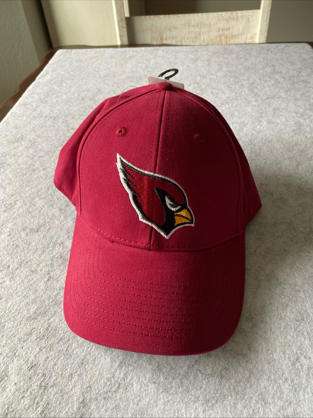 NFL Cardinal Red Baseball Cap with Team Logo- New-adjustable strap